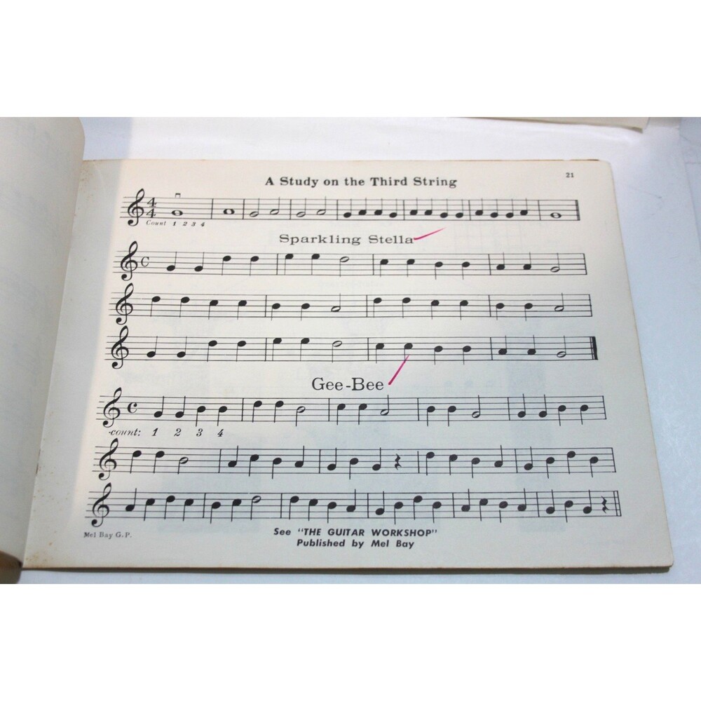 1957 Guitar Primer Mel Bay Publications Lesson Method Instruction Book Vintage - Picture 8 of 10